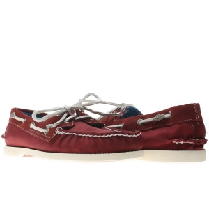 Sperry Top Sider Authentic Original Red Nylon/Suede Men's Boat Shoes 0537126 - 8