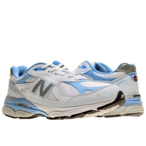 New Balance 990v3 White/Blue Women's Running Shoes W990wb3 - 5