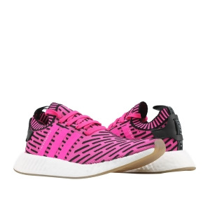 Adidas Nmd_r2 Pk Primeknit Shock Pink/Core Black Men's Running Shoes By9697 - 9