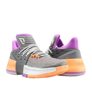 Adidas D Lillard 3 Dame 3 Asg Grey/Purple/Orange Men's Basketball Shoes By8270 - 7