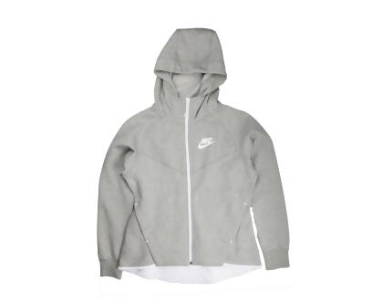 nike windrunner grey and white