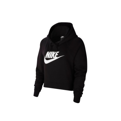 nike black cropped hoodie