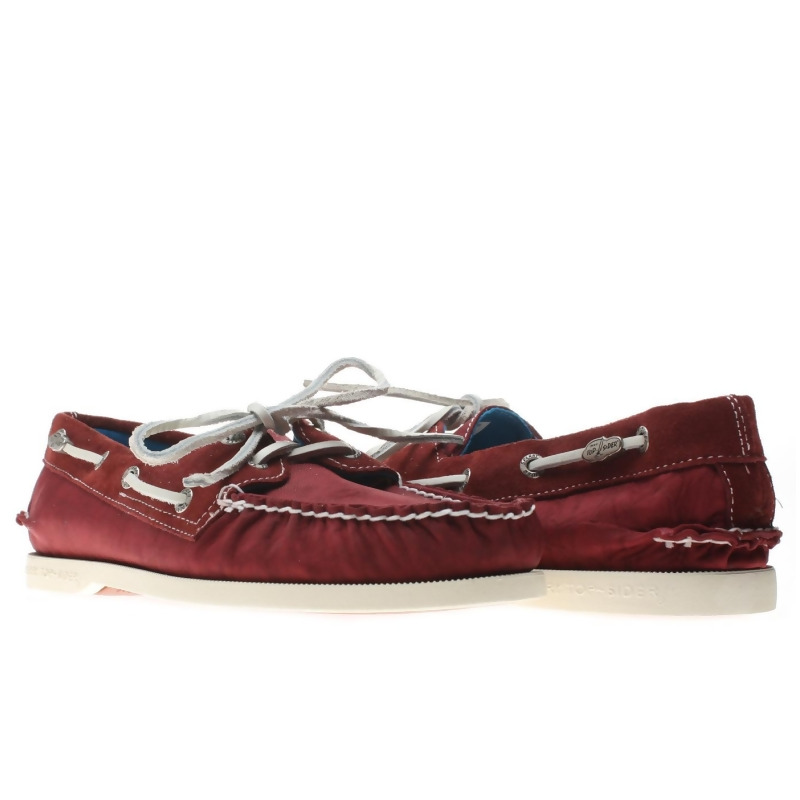 red sperry topsiders