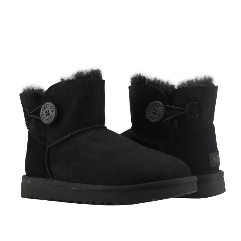 ugg black bailey button