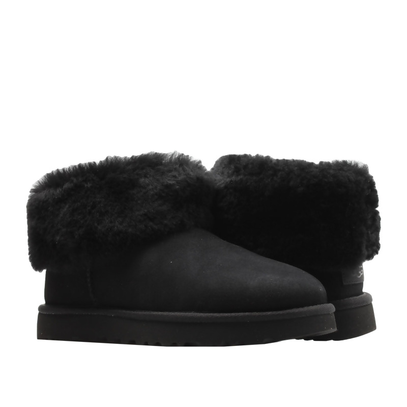 ugg fluff black