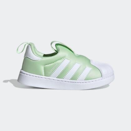 green adidas superstar shoes