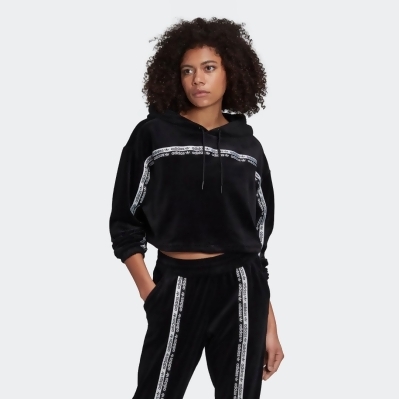 adidas black crop sweatshirt