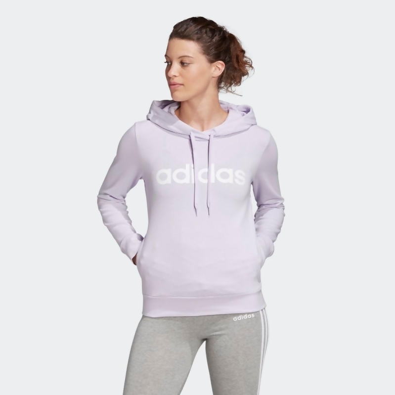 adidas essentials linear hoodie women's