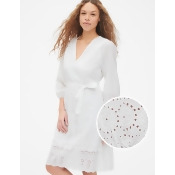 Eyelet Embroidered Long Sleeve V-Neck Midi Dress Eyelet Embroidered Long Sleeve V-Neck Midi Dress
