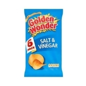 Golden Wonder Crisps S&V 6Pk 6X25Gm (16Packs) Golden Wonder Crisps S&V 6Pk 6X25Gm (16Packs)