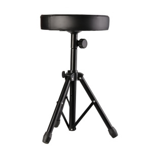 New Drum Soft Padded Throne Seat Stool Stand Drummers Drumming Adjustable Chair - All