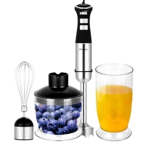 4 In 1 Electric Hand Blender Mixing Food Stirring Chopping Whisk Kitchen 800W - All