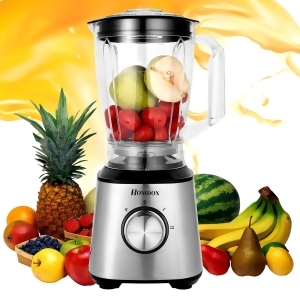 Multi-functional 1.8L Electric Blender Plastic Jar Brushed Stainless Steel 800W - All