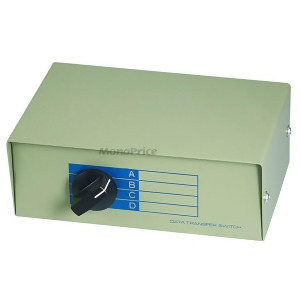 Monoprice 4x1 Rj45 8P8c Manual Data Switch Box - All