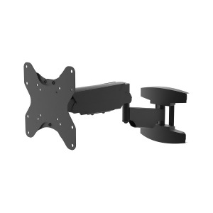 Monoprice Smooth Series Black Small Extended Reach Full-Motion Tv Wall Mount Bracket Supports up to 55 displays 11 66 lbs 200X200 Vesa - All