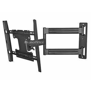 Monoprice Titan Series Swivel Wall Mount For Medium 32 46 Inch TVs Displays Max 125 Lbs. 100x100 to 400x300 Black - All