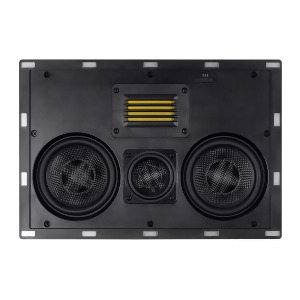 Monoprice Amber In-Wall Speaker Center Channel Dual 5.25-inch 3-way Carbon Fiber with Ribbon Tweeter single - All