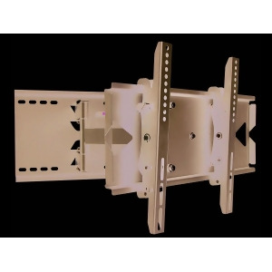 Monoprice Titan Series Full Motion Wall Mount For Medium 20 55 Inch TVs Displays Max 130 Lbs. 50x50 to 450x300 Black - All