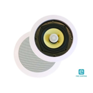 Monoprice Essentials In-Ceiling Speakers 8in Fiber 2-Way pair - All