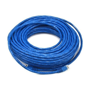 Monoprice Cat5e Ethernet Patch Cable Network Internet Cord Rj45 Stranded 350Mhz Utp Pure Bare Copper Wire 24Awg 75ft Blue - All
