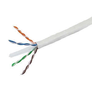 Monoprice Cat6 Ethernet Bulk Cable Network Internet Cord Solid 350Mhz Utp Cmr Riser Rated Pure Bare Copper Wire 23Awg No Logo 1000ft White - All