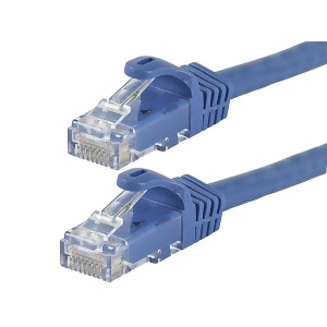 Monoprice Flexboot Cat6 Ethernet Patch Cable Network Internet Cord Rj45 Stranded 550Mhz Utp Pure Bare Copper Wire 24Awg 75ft Blue - All