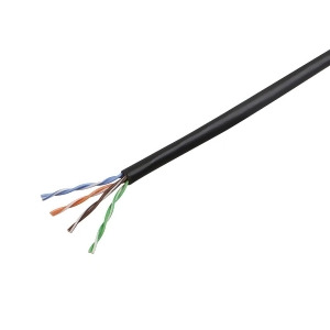 Monoprice Cat5e Ethernet Bulk Cable Network Internet Cord Solid 350Mhz Utp Cmp Plenum Pure Bare Copper Wire 24Awg No Logo 1000ft Black - All