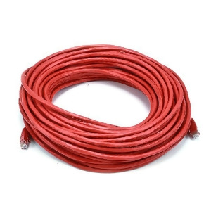 Monoprice Cat6 Ethernet Patch Cable Network Internet Cord Rj45 Stranded 550Mhz Utp Pure Bare Copper Wire 24Awg 75ft Red - All