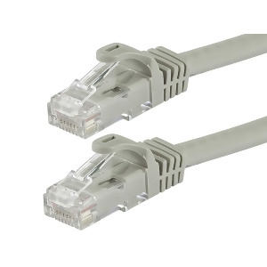 Monoprice Flexboot Cat5e Ethernet Patch Cable Network Internet Cord Rj45 Stranded 350Mhz Utp Pure Bare Copper Wire 24Awg 75ft Gray - All