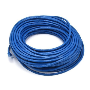 Monoprice Cat5e Ethernet Patch Cable Network Internet Cord Rj45 Stranded 350Mhz Utp Pure Bare Copper Wire 24Awg 100ft Blue - All