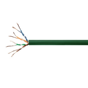 Monoprice Cat5e Ethernet Bulk Cable Network Internet Cord Stranded 350Mhz Utp Cm Pure Bare Copper Wire 24Awg 250ft Green - All