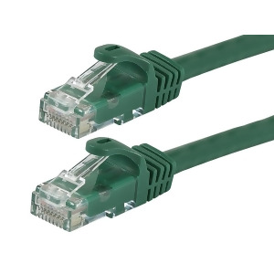 Monoprice Flexboot Cat5e Ethernet Patch Cable Network Internet Cord Rj45 Stranded 350Mhz Utp Pure Bare Copper Wire 24Awg 75ft Green - All