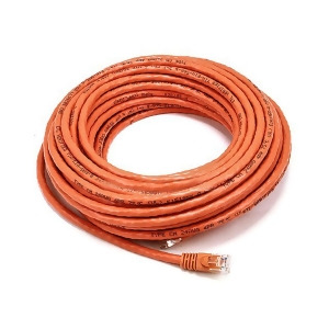 Monoprice Cat6 Ethernet Patch Cable Network Internet Cord Rj45 Stranded 550Mhz Utp Pure Bare Copper Wire Crossover 24Awg 50ft Orange - All