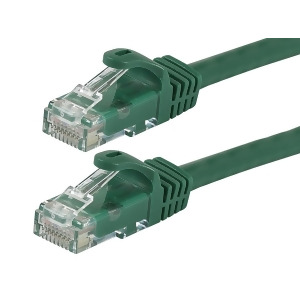 Monoprice Flexboot Cat6 Ethernet Patch Cable Network Internet Cord Rj45 Stranded 550Mhz Utp Pure Bare Copper Wire 24Awg 75ft Green - All