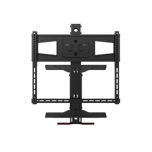 Monoprice Above Fireplace Height Adjustable Swivel Tv Pull Down Mantel Wall Mount for Lcd Led Plasma Screen Displays 40 to 63 | Maximum weight 70lbs |