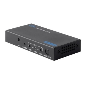 Monoprice Blackbird 4K 3x1 Hdmi 1.4 Compact Switch Black | 4K 30Hz Hdcp 1.4 Compliant Deep Color 36-bit support And Ir Remote Control - All