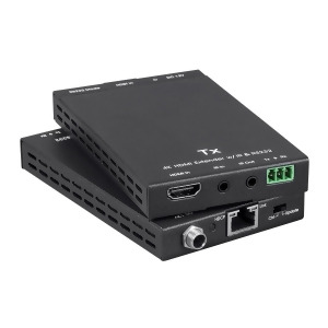 Monoprice Blackbird HDBaseT Extender Kit Black | 1080p 60Hz Up To 150 Meters Rs-232 Hdcp 2.2 PoC - All