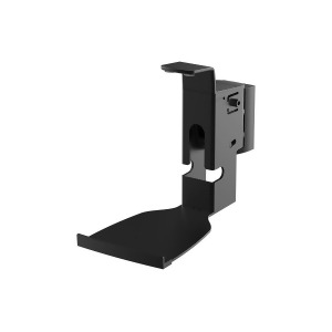 Monoprice Premium Fixed Wall Mount for Sonos Play 5 Speakers Black With Cable Management and Stable Base For Home theater - All