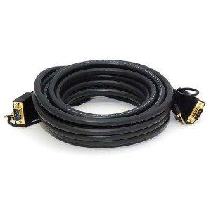 Monoprice 25ft Super Vga Hd15 M/m Cl2 Rated Cable w/ Stereo Audio and Triple Shielding Gold Plated - All