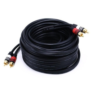 Monoprice 35ft Premium 2 Rca Plug/2 Rca Plug M/m 22Awg Cable Black - All