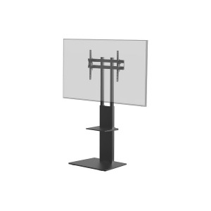UPC 889028138380 product image for Monoprice Tv Mount and Stand Black With Shelf for Displays 37in to 70in Max Weig | upcitemdb.com