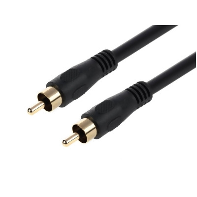 Monoprice Audio/Video Coaxial Cable - 6 Feet - Black | RCA Male/Male RG-59U 75ohm (for S/PDIF Digital Coax Subwoofer & Composite Video) 