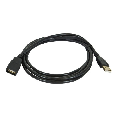 Monoprice USB 2.0 Extension Cable - 15 Feet - Black | Type-A Male to USB Type-A Female, 28/24AWG, Gold Plated Connectors 