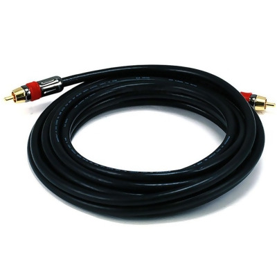 Monoprice Digital Coaxial Cable - 15 Feet - Black | High-quality Coaxial Audio/Video RCA CL2 Rated Cable - RG6/U 75ohm (for S/PDIF, Digital Coax, Subwoofer, and Composite Video) 