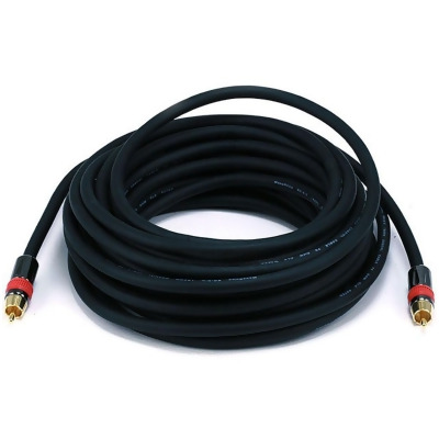 Monoprice High-quality Coaxial Audio/Video Cable - 35 Feet - Black | RCA CL2 Rated, RG6/U 75ohm (for S/PDIF, Digital Coax, Subwoofer & Composite 