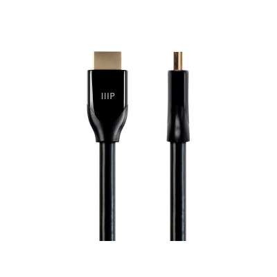 Monoprice HDMI Cable - 15 Feet - Black | Certified Premium, High Speed, 4k@60Hz, HDR, 18Gbps, 28AWG, YUV 4:4:4, Compatible with UHD TV and More 