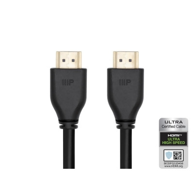 Monoprice 8K HDMI 2.1 Cable - 3 Feet - Black | Certified Ultra High Speed, 8K@60Hz, 48Gbps, Compatible with Sony PS5 / PS5 Digital Edition / Microsoft / Xbox Series X & Series S and More 