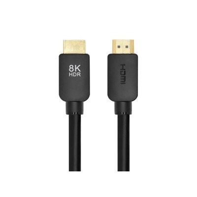 Monoprice 8K Certified Ultra High Speed HDMI 2.1 Cable - 15 Feet - Black | 48Gbps, Compatible with Sony PlayStation 5, PlayStation 5 Digital Edition, Microsoft Xbox Series X, and Xbox Series S 