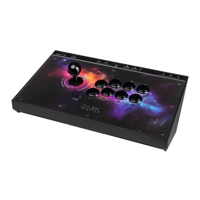 Monoprice Arcade Fighting Stick Controller, Retro Gaming, Arcade Joystick, USB Port, Compatible with Windows, Xbox One, PlayStation 4, Nintendo Switch, and Android - Dark Matter Series 