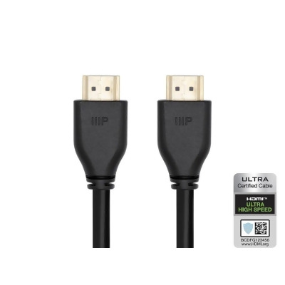 Monoprice 8K Certified Ultra High Speed HDMI Cable - 25 Feet - Black | HDMI 2.1, 8K@60Hz, 48Gbps, CL2 In-Wall Rated, 24AWG, For Gaming Consoles, PS 5, PlayStation 5 Digital Edition, Xbox X, and Xbox S 